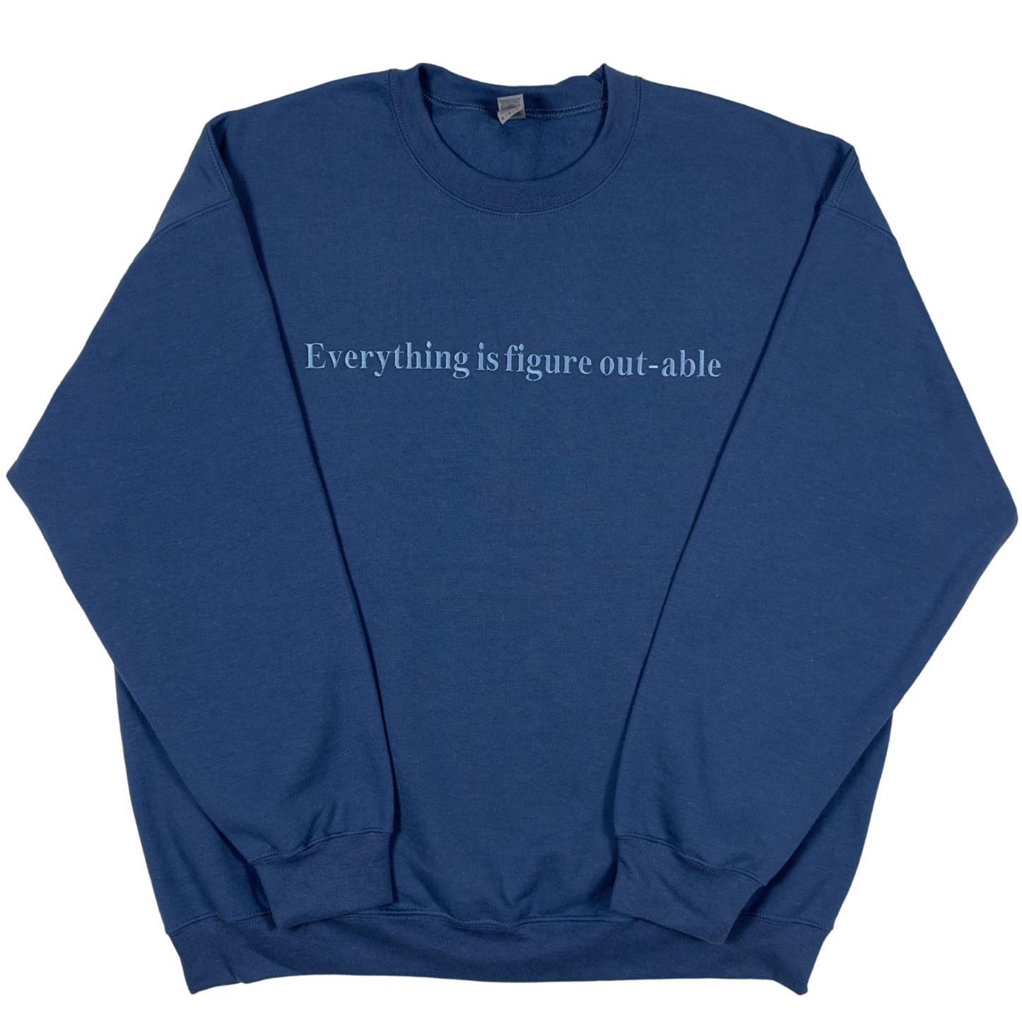 "Figure out-able" Embroidered Sweatshirt