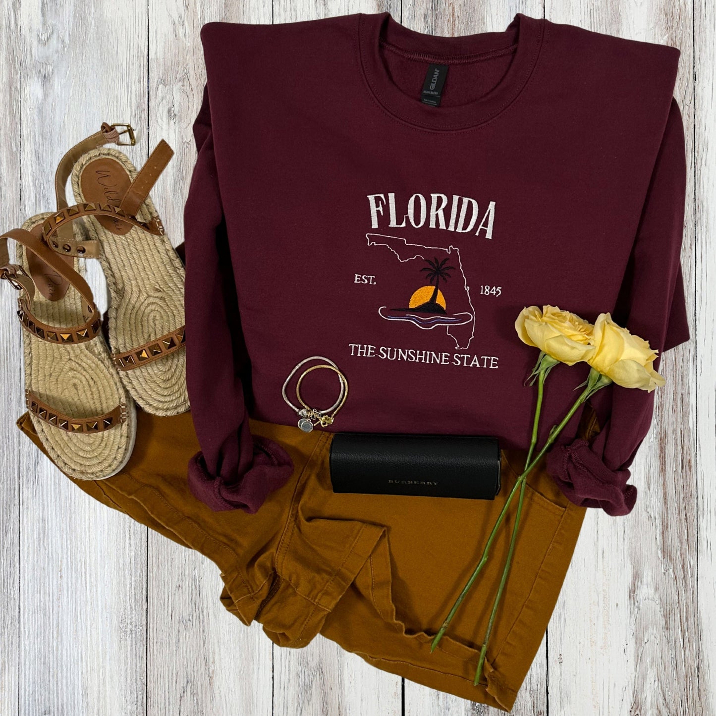 Florida Embroidery Sweatshirt