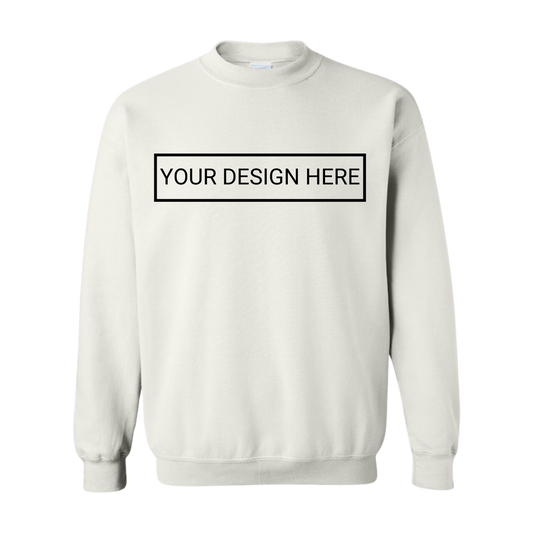 Customizable Embroidered Unisex Sweatshirt (Text only)