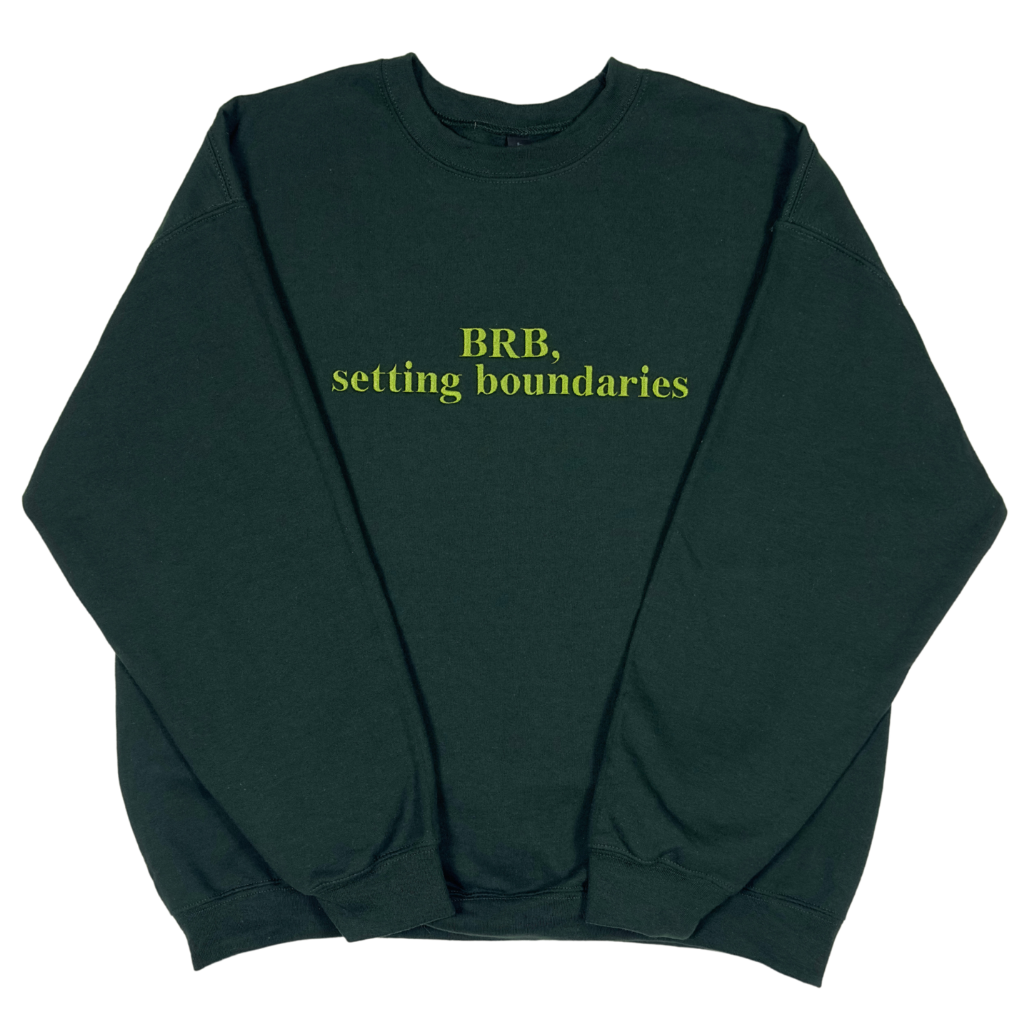 "Setting Boundaries" Embroidered Sweatshirt