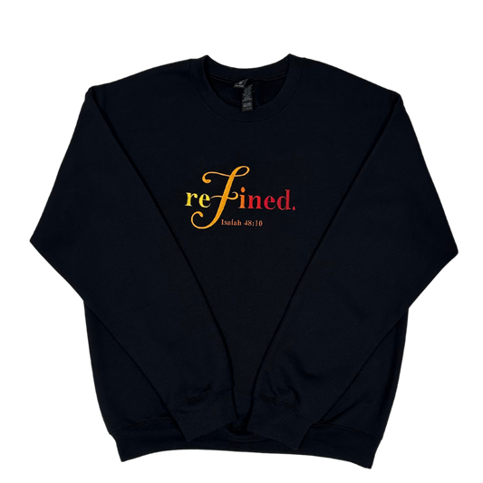 "Refined" Embroidered Sweatshirt