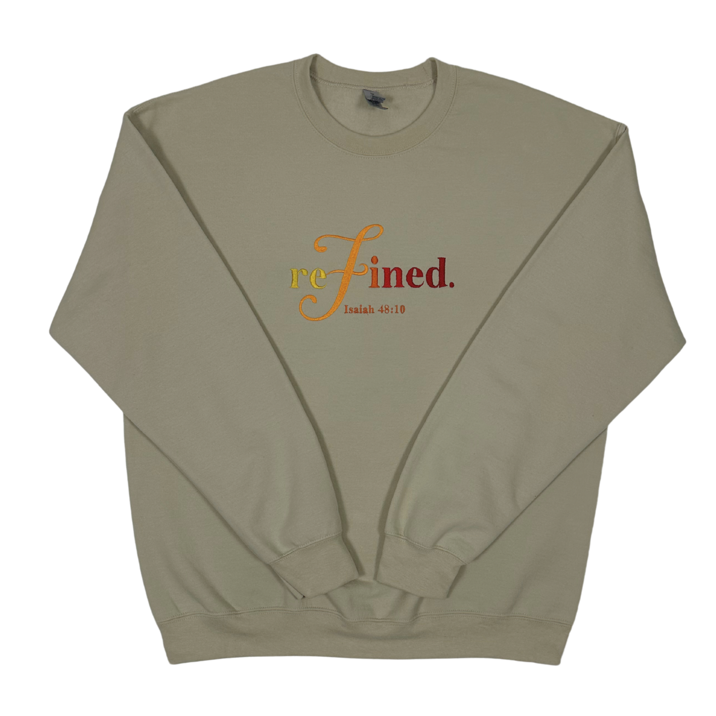 "Refined" Embroidered Sweatshirt